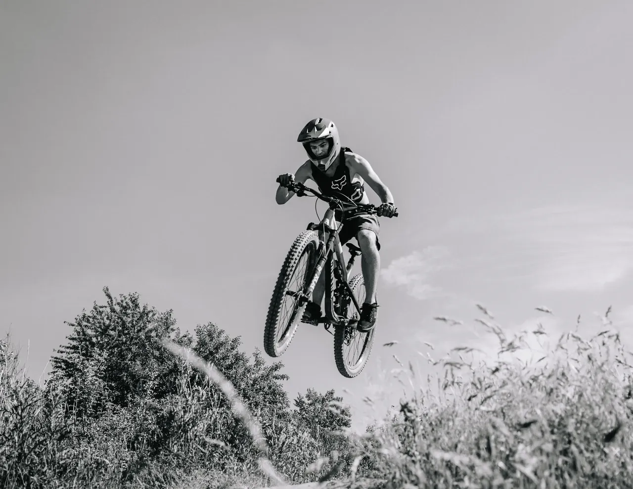 Adam Fejfar portrait, jumping bike enthusiast