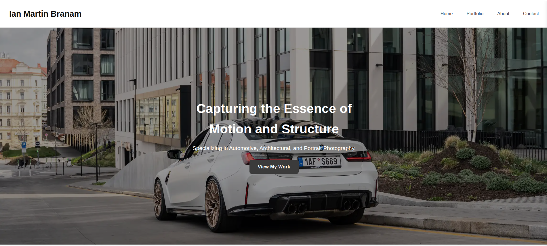 IanBranam.com Website Screenshot